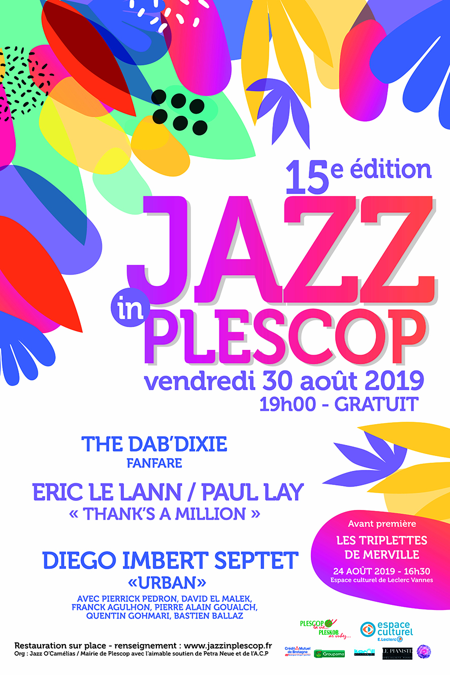 Affiche de l'édition 2019 de Jazz In Plescop